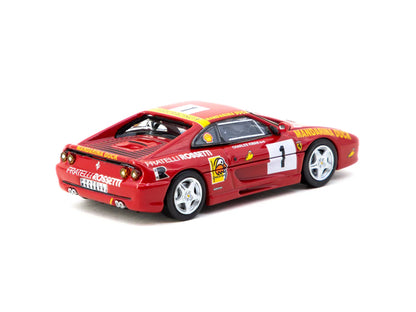Tarmac Works 1/64 Ferrari F355 Challenge Macau Super Car Race 1994 Winner #01 Charles Kwan Special Edition - HOBBY64 Red