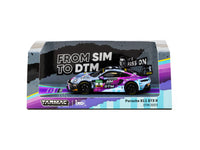 Tarmac Works 1/64 Porsche 911 GT3 R DTM 2023 #9 Tim Heinemann - HOBBY64 Purple & Blue