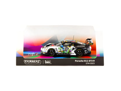 Tarmac Works 1/64 Porsche 911 GT3 R DTM 2023 #75 - HOBBY64 White & Black
