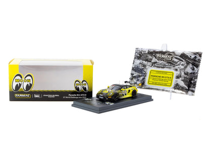 Tarmac Works x iXO Models 1/64 Porsche 911 GT3 R GT World Challenge Asia 2025 Phantom Global Racing #13 with Tarmac Cards HOBBY64 Yellow & Black - T64-084-25FUJ13