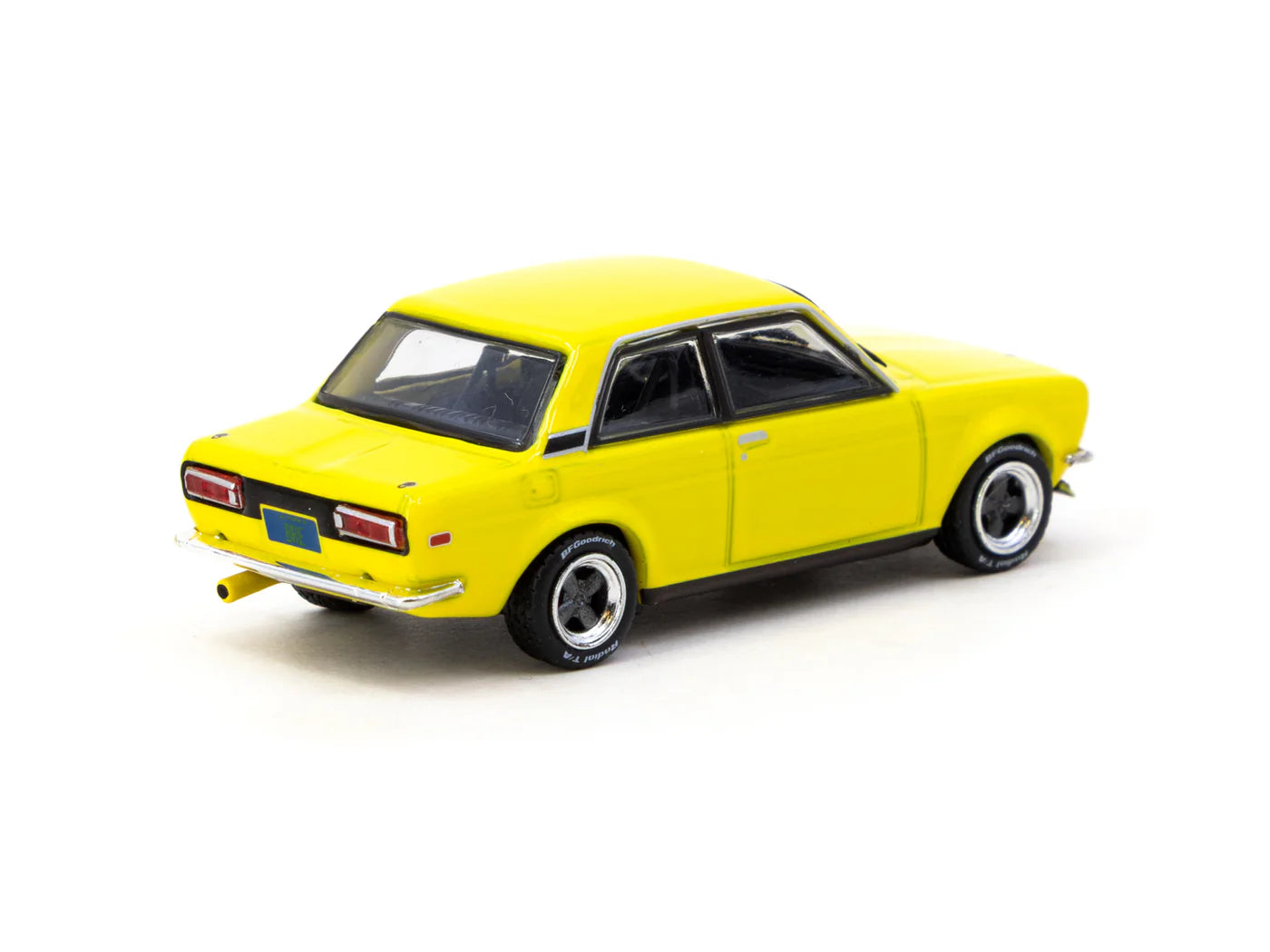 Tarmac Works 1/64 BRE Datsun 510 Brock Buster Peter Brock – USA Special Edition Yellow ROAD64 - T64R-052-BB