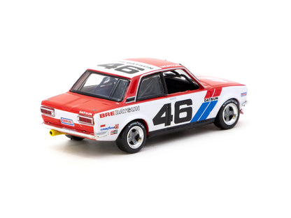 Tarmac Works 1/64 BRE Datsun 510 Trans-Am 2.5 Championship 1971 #46 - USA Special Edition Red & White HOBBY64 - T64-052-71BRE46