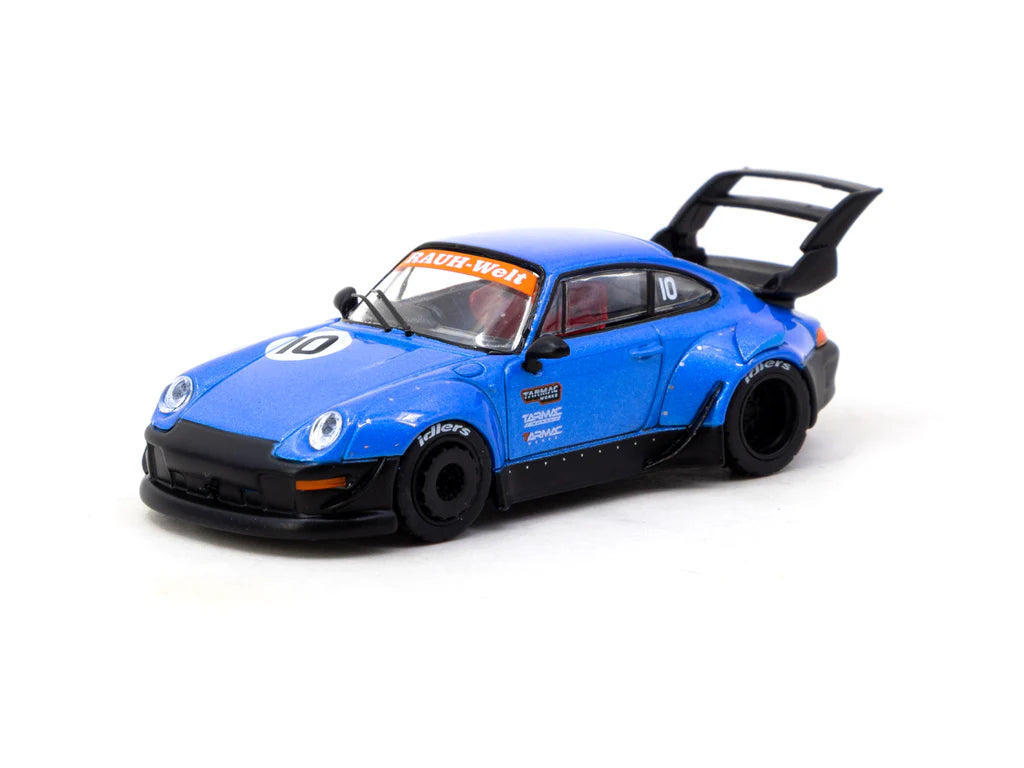 Tarmac Works 1/64 RWB 993 Tarmac Works 10th Anniversary - HOBBY64 Blue - T64-TL017-10TH