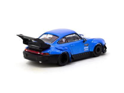Tarmac Works 1/64 RWB 993 Tarmac Works 10th Anniversary - HOBBY64 Blue - T64-TL017-10TH