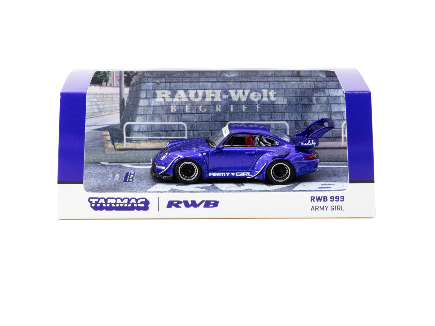 Tarmac Works 1/64 RWB 993 ARMY GIRL Blue - HOBBY64 - T64-TL017-AG