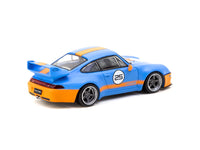 Tarmac Works 1/64 Porsche 993 Remastered By Gunther Werks Blue / Orange - HOBBY64