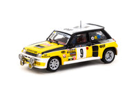 Tarmac Works 1/64 Renault 5 Turbo Monte Carlo Rally 1981 #9 Winner - HOBBY64 Yellow