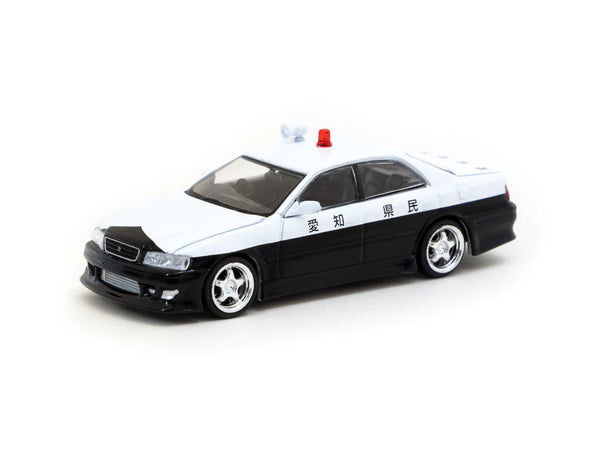 Tarmac Works 1/64 VERTEX Toyota Chaser JZX100 Black / White - GLOBAL64