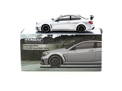 Tarmac Works 1/64 Mercedes-Benz C 63 AMG Coupé Black Series Silver Metallic - GLOBAL64 - T64G-009-SL