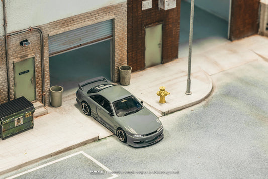 Tarmac Works 1/64 VERTEX Nissan Silvia (S14) Grey - GLOBAL64 - T64G-018-GY