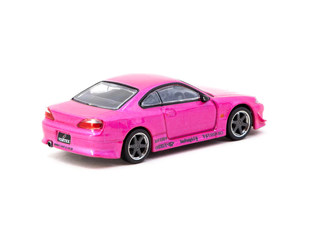 Tarmac Works 1/64 VERTEX Nissan Silvia S15 Pink Metallic - GLOBAL64