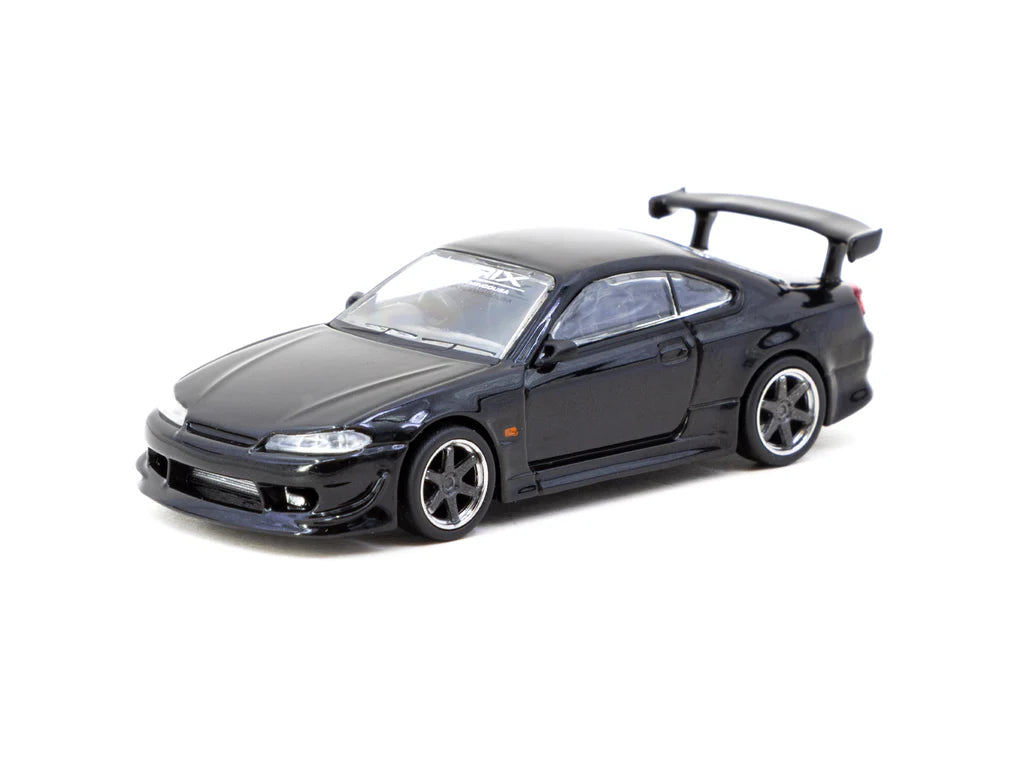 Tarmac Works 1/64 Vertex Nissan Silvia S15 TONNDERU - GLOBAL64 Black
