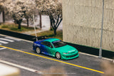 Tarmac Works 1/64 VERTEX Nissan Silvia (S15) FALKEN - GLOBAL64 Blue & Green