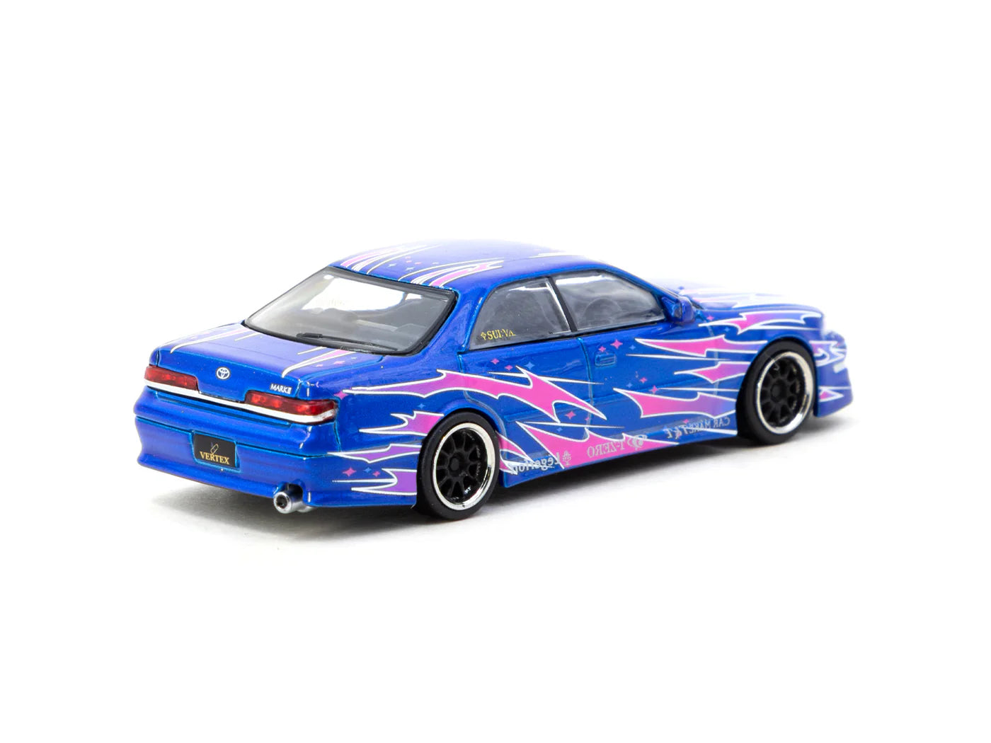 Tarmac Works 1/64 VERTEX Toyota Mark II JZX100 Blue Metallic - GLOBAL64 - T64G-024-BL
