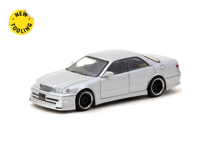 Tarmac Works 1/64 VERTEX Toyota Mark II JZX100 Special Edition Silver Metallic - GLOBAL64
