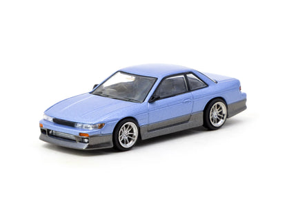Tarmac Works 1/64 VERTEX Nissan Silvia S13 Blue/Grey - GLOBAL64 - T64G-025-PU
