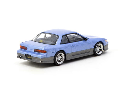 Tarmac Works 1/64 VERTEX Nissan Silvia S13 Blue/Grey - GLOBAL64 - T64G-025-PU