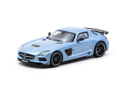 Tarmac Works 1/64 Mercedes-Benz SLS AMG Coupé Black Series Matte Blue - GLOBAL64 Blue - T64G-027-MB