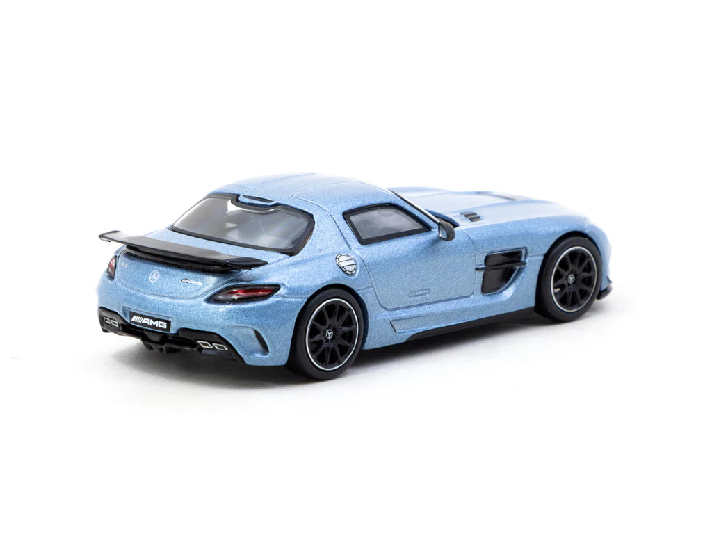 Tarmac Works 1/64 Mercedes-Benz SLS AMG Coupé Black Series Matte Blue - GLOBAL64 Blue - T64G-027-MB