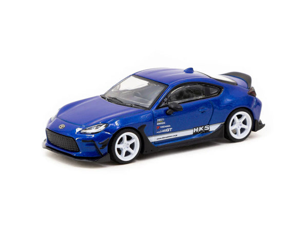 Tarmac Works 1/64  HKS Toyota GR86 Blue Metallic - GLOBAL64