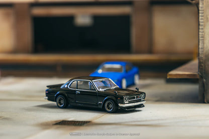 Tarmac Works 1/64 Mijo Exclusives Nissan Skyline 2000GT-R (KPGC10) Black - GLOBAL64