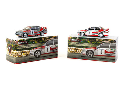 Tarmac Works 1/64 Mitsubishi Lancer Evolution Rallye Monte-Carlo 1993 #8 - GLOBAL64 Red & White - T64G-048-93MCR08