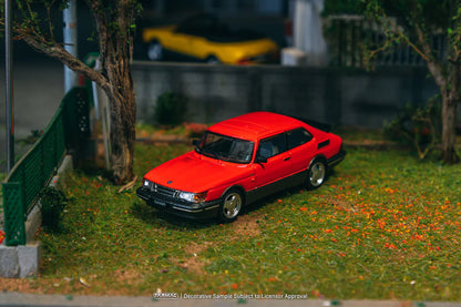 Tarmac Works 1/64 Saab 900 Turbo Red with Tarmac Cards - GLOBAL64