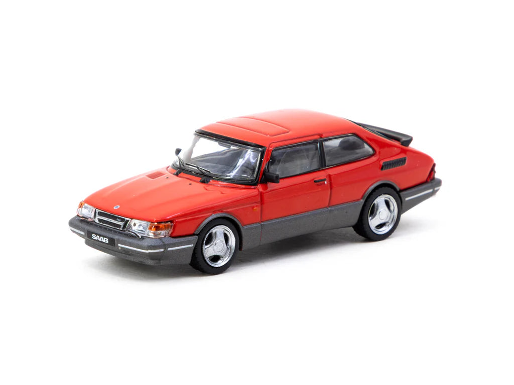 Tarmac Works 1/64 Saab 900 Turbo Red with Tarmac Cards - GLOBAL64