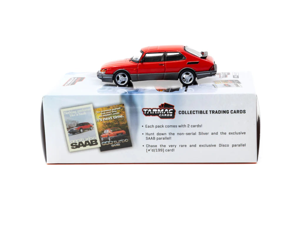 Tarmac Works 1/64 Saab 900 Turbo Red with Tarmac Cards - GLOBAL64