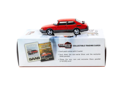 Tarmac Works 1/64 Saab 900 Turbo Red with Tarmac Cards - GLOBAL64