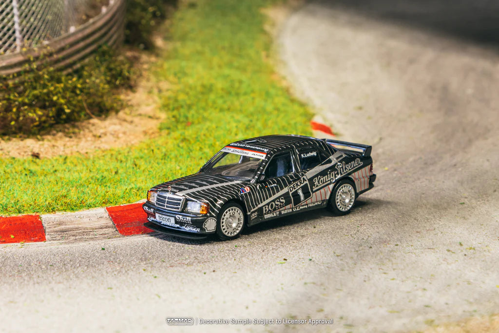 Tarmac Works 1/64 Mercedes-Benz 190 E 2.5-16 EVO 1 DTM 1989 n01 - GLOBAL64 Black - T64G-057-89DTM01