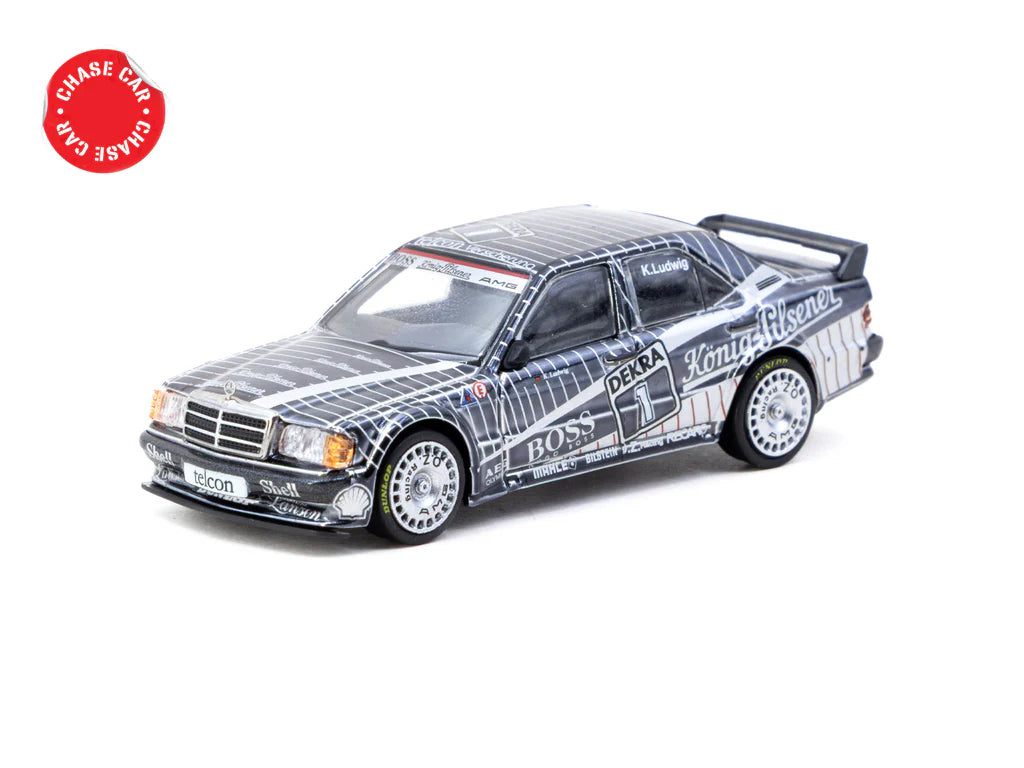 Tarmac Works 1/64 Mercedes-Benz 190 E 2.5-16 EVO 1 DTM 1989 n01 - GLOBAL64 Black - T64G-057-89DTM01