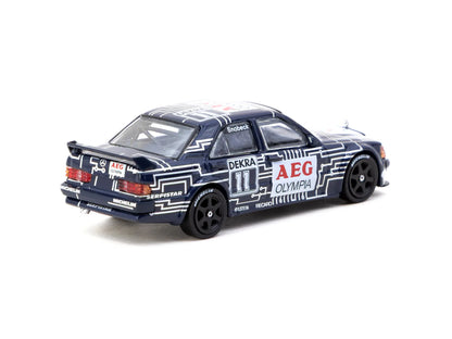 Tarmac Works 1/64 Mercedes-Benz 190 E 2.5-16 EVO 1 DTM 1989 Dany Snobeck GLOBAL64 Black - T64G-057-89DTM11