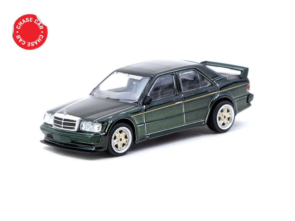Tarmac Works 1/64 Mercedes-Benz 190 E 2.5-16 EVO 1 TOYO TIRES - GLOBAL64 Green - T64G-057-Toyo