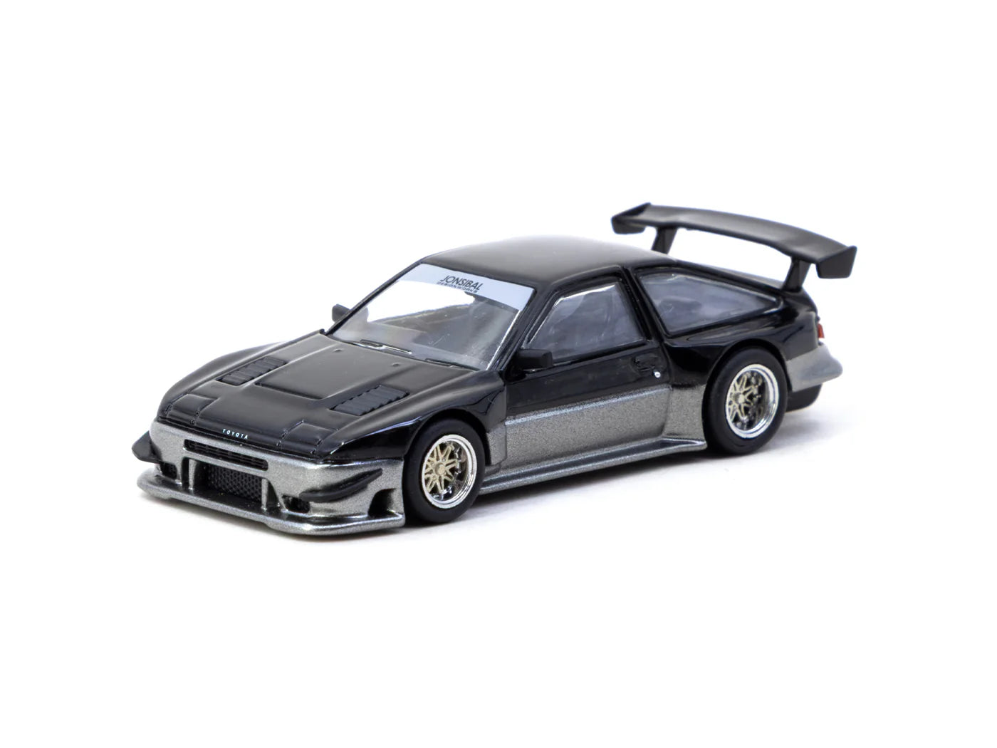 Tarmac Works 1/64 Toyota Sprinter Trueno AE86 Widebody Black/Grey - Designed by Jon Sibal - Malaysia Special Edition - GLOBAL64 - T64G-060-BG