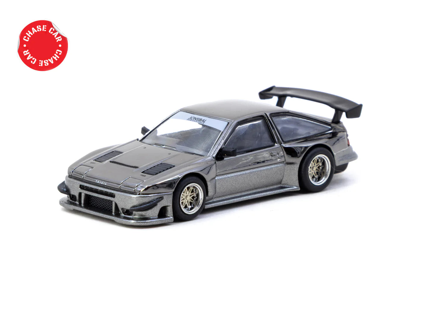Tarmac Works 1/64 Toyota Sprinter Trueno AE86 Widebody Black/Grey - Designed by Jon Sibal - Malaysia Special Edition - GLOBAL64 - T64G-060-BG