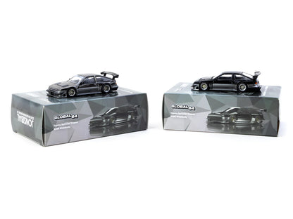 Tarmac Works 1/64 Toyota Sprinter Trueno AE86 Widebody Black/Grey - Designed by Jon Sibal - Malaysia Special Edition - GLOBAL64 - T64G-060-BG