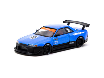 Tarmac Works 1/64  Nissan Skyline (R32) Widebody Tarmac Works 10th Anniversary - Designed by Jon Sibal - GLOBAL64 Blue - T64G-061-10TH