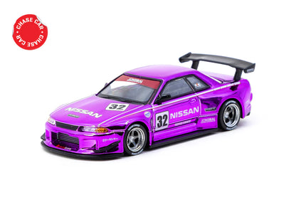 Tarmac Works 1/64 Nissan Skyline (R32) Widebody Midnight Purple - Designed by Jon Sibal - GLOBAL64 - T64G-061-MP