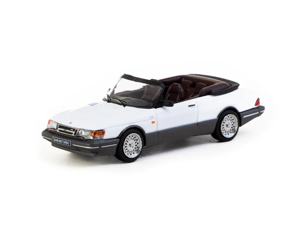Tarmac Works 1/64 Saab 900 Turbo Convertible White - GLOBAL64 - T64G-067-WH