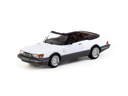Tarmac Works 1/64 Saab 900 Turbo Convertible White - GLOBAL64 - T64G-067-WH