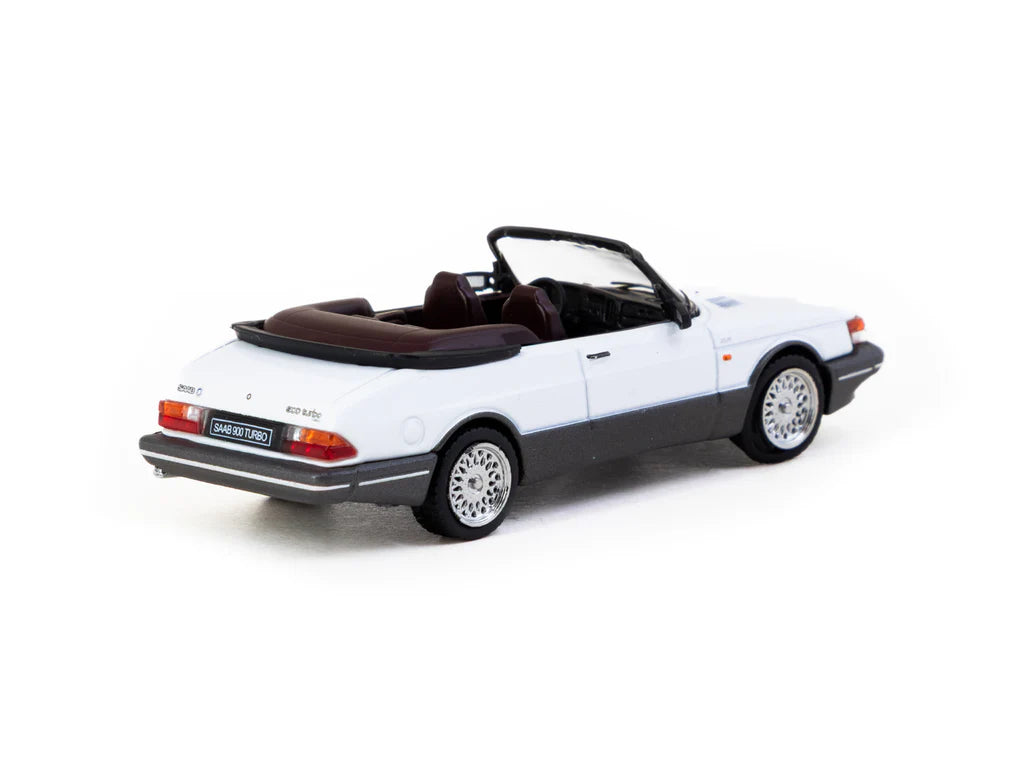 Tarmac Works 1/64 Saab 900 Turbo Convertible White - GLOBAL64 - T64G-067-WH