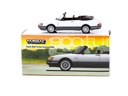 Tarmac Works 1/64 Saab 900 Turbo Convertible White - GLOBAL64 - T64G-067-WH