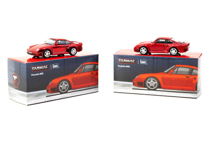Tarmac Works x iXO Models 1/64 Porsche 959 Red - GLOBAL64 - T64G-068-RE