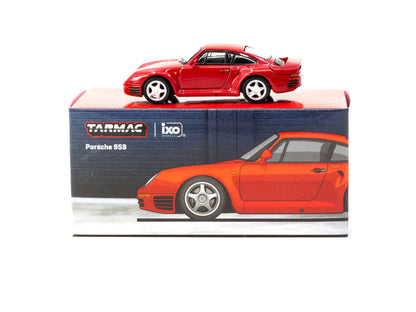 Tarmac Works x iXO Models 1/64 Porsche 959 Red - GLOBAL64 - T64G-068-RE
