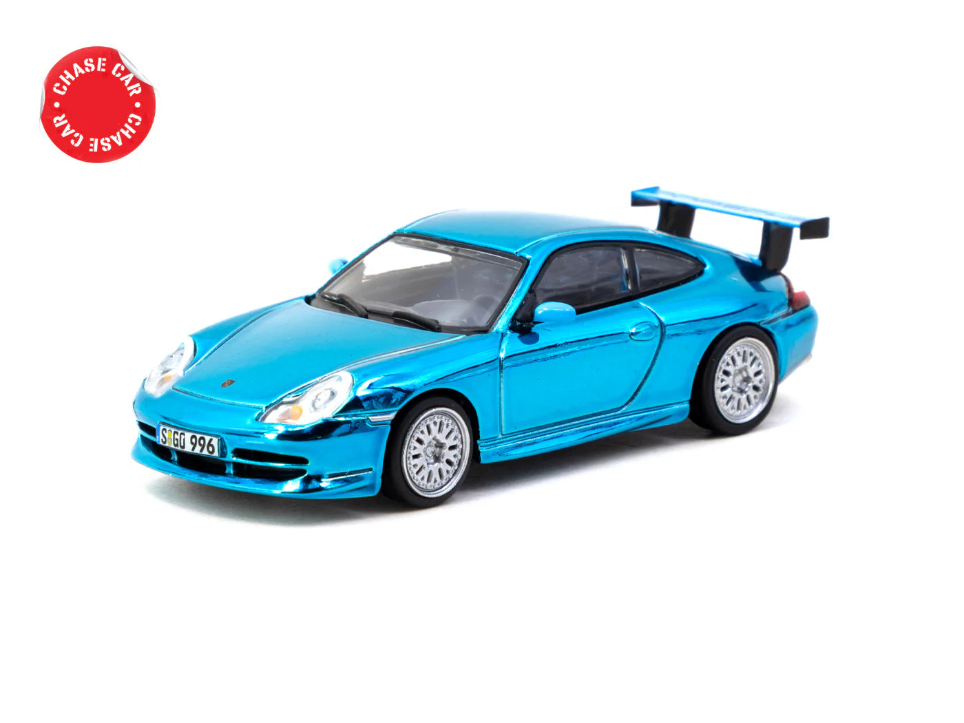 Tarmac Works x iXO Models 1/64 Porsche 911 GT3 (type 996) Light Blue - GLOBAL64 - T64G-069-BL