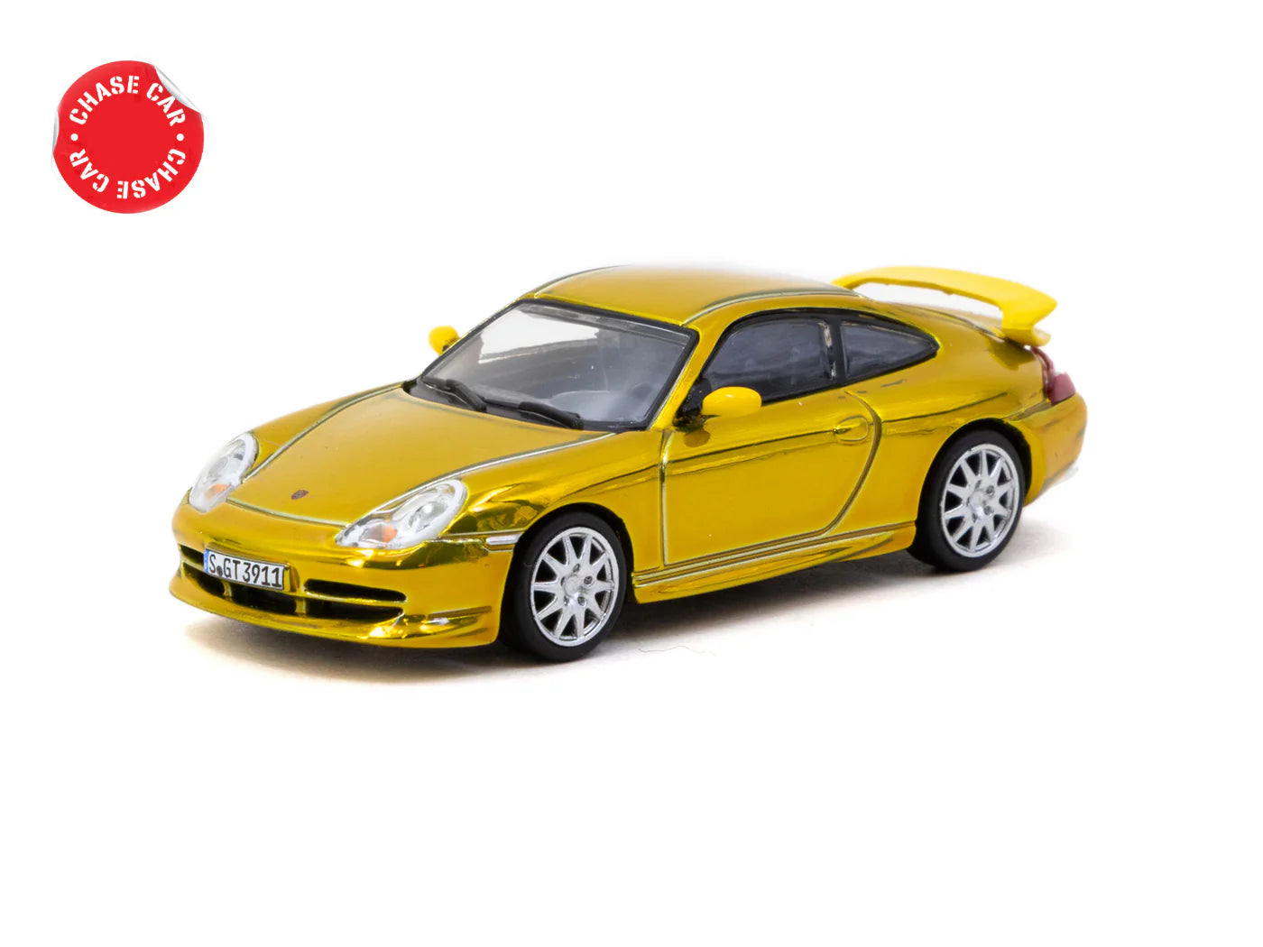 Tarmac Works  x iXO Models 1/64 Porsche 911 GT3 (type 996) Yellow - GLOBAL64 - T64G-069-YL