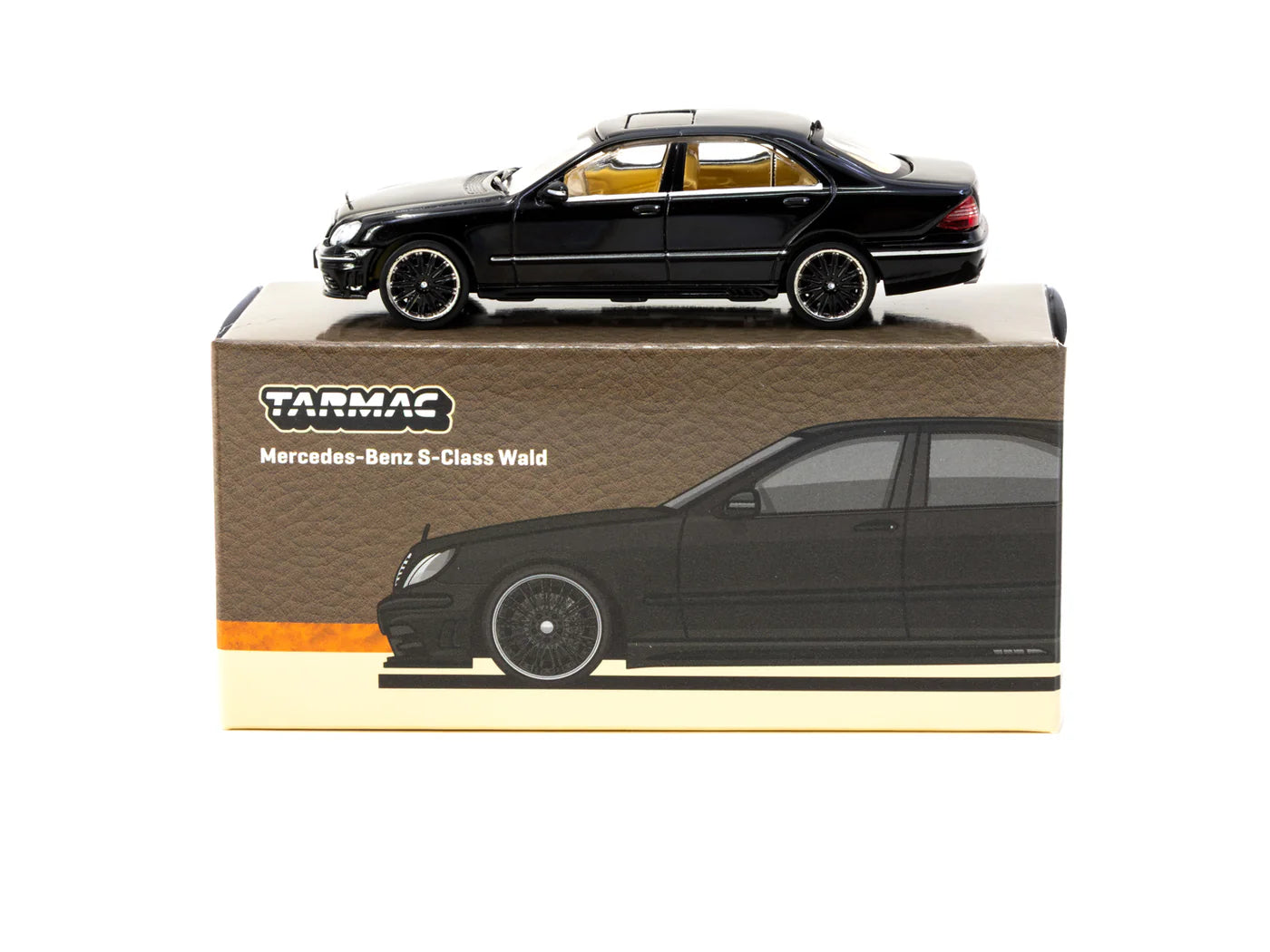 Tarmac Works 1/64 Mercedes-Benz S-Class Wald Black - GLOBAL64 - T64G-072-BK