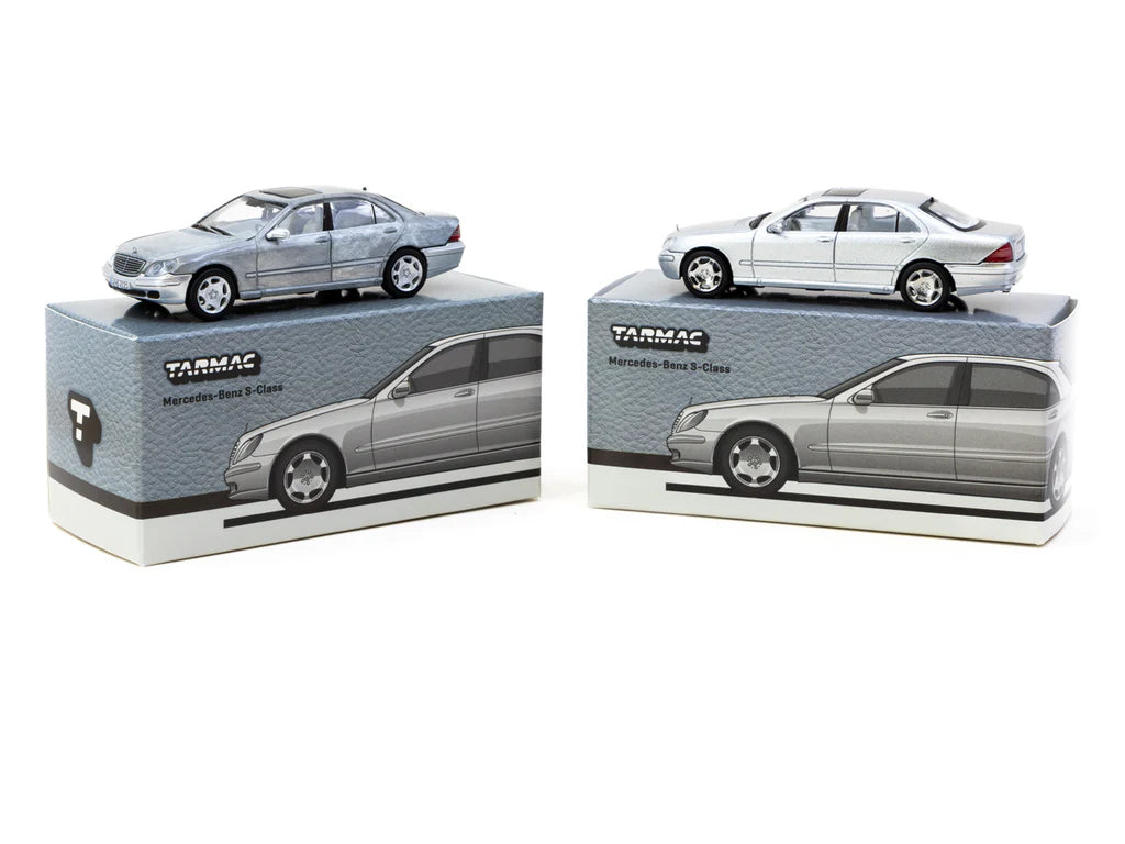 Tarmac Works 1/64 Mercedes-Benz S-Class Brilliant Silver Metallic - GLOBAL64 - T64G-072-SL