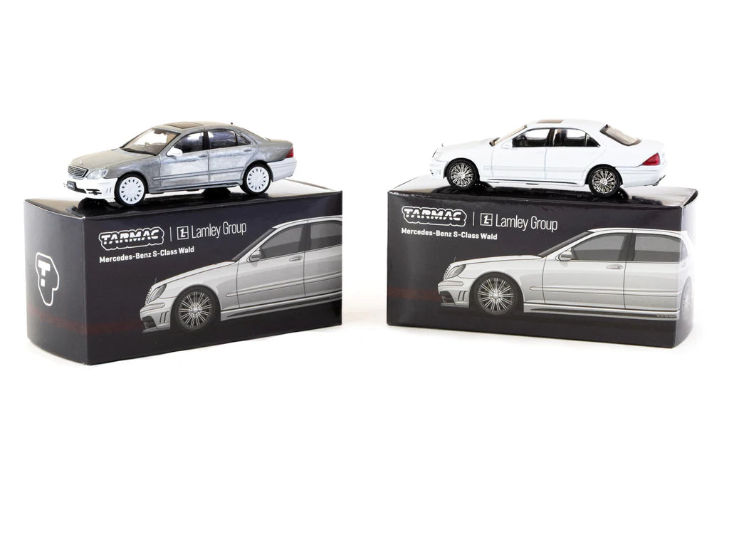 Tarmac Works 1/64 Mercedes-Benz S-Class Wald Alabaster White - Lamley Special Edition - GLOBAL64 - T64G-072-WH